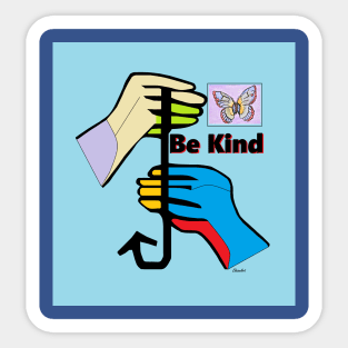 ASL Be Kind Sticker